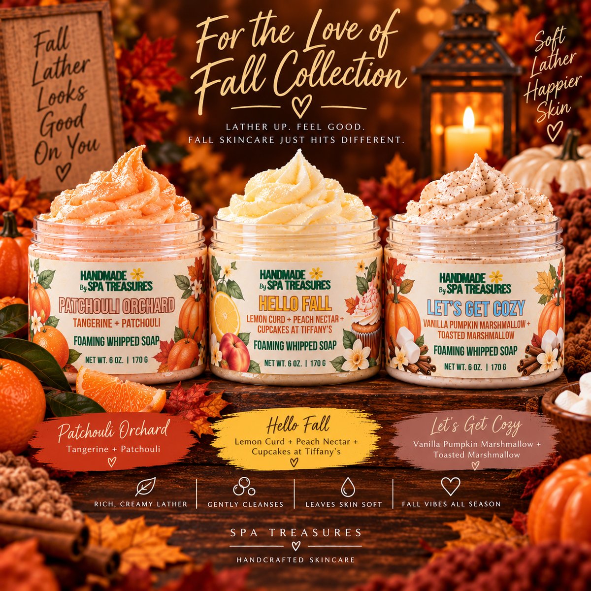 For the Love of Fall Collection - Foaming Whipped Soap
