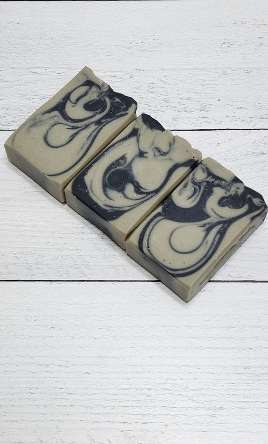French Green Clay and Activated Charcoal Soap