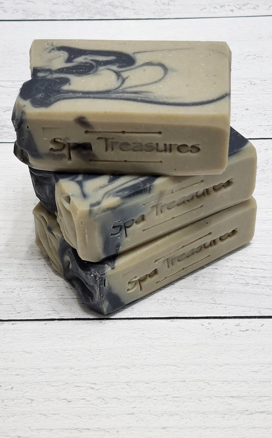 French Green Clay and Activated Charcoal Soap